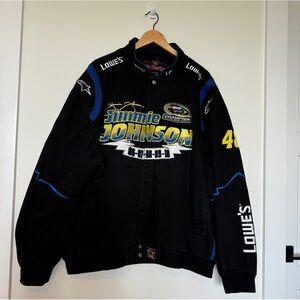 JH Design 2010 Jimmy Johnson 48 NASCAR Lowe’s Championship Racing Jacket Size 4X